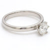 Side View of 70 Pointer Platinum Solitaire Engagement Ring SKU 009