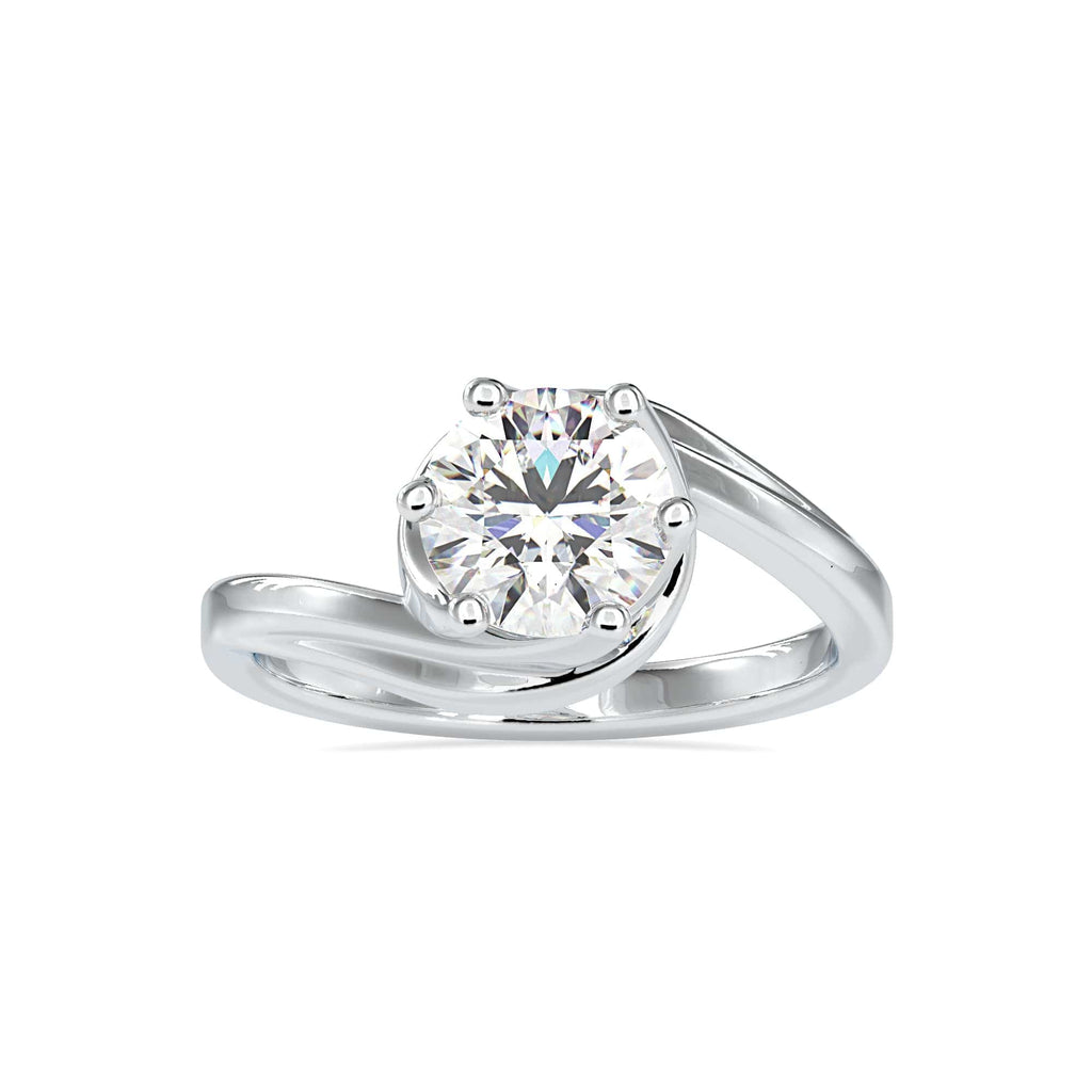 Jewelove™ Rings Women's Band only / VS J 70-Pointer Solitaire Platinum Engagement Ring JL PT 0126
