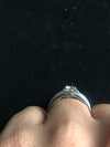 Jewelove™ Rings Men’s Band only 70 Pointer Solitaire Platinum Ring for Men JL PT 689