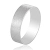 7mm Satin Finish Flat Platinum Ring Comfort Fit with Matte finish for Men JL PT 467 Perspective View