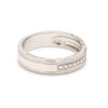 Jewelove™ Rings 8 Diamond Platinum Ring with Milgrain Finish JL PT 6755