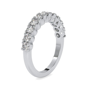 CHIEKO+ N°8 K18YG kotama eternity ring00 8-Pointer Platinum Half Eternity Diamond Engagement Ring JL PT