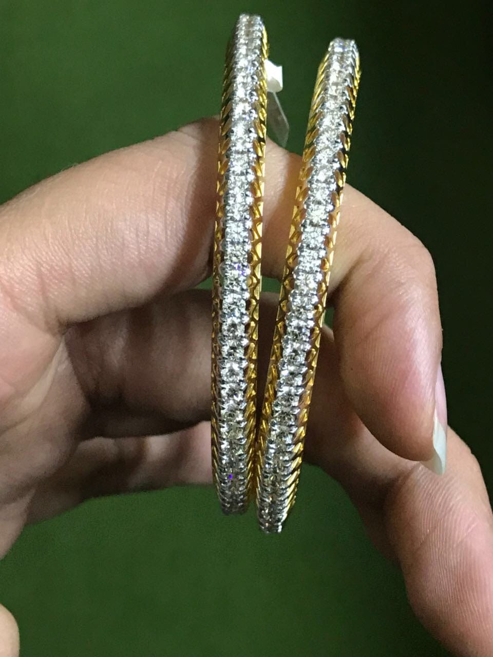 Tennis Bracelet SOLID 925 Sterling Silver Single Row Diamond & Green E –  MIAMISILVER