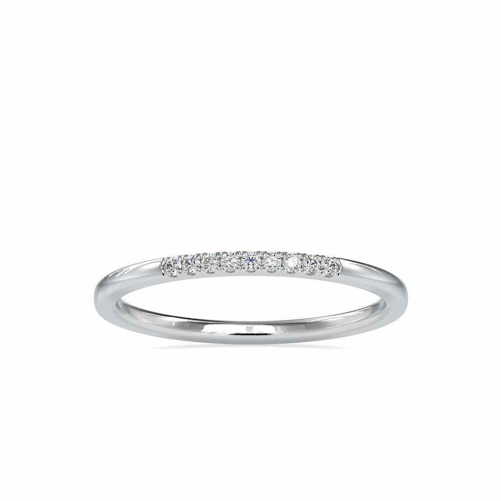 Jewelove™ Rings 9 Diamond Platinum Ring for Women JL PT 0084