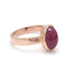 Jewelove™ Rings Unisex Ring Astrology Panchdhatu Natural Ruby Ring
