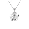 Jewelove™ Pendants Baby Elephant Platinum Diamonds Pendant for Women JL PT P 1297