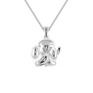 Baby Elephant Platinum Diamonds Pendant for Women JL PT P 1297
