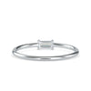 Jewelove™ Rings Women's Band only / VS GH Baguette Diamond Platinum Engagement Ring JL PT 0658