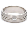 Front Veiw of Baguette Diamond Ring for Men JL PT 429