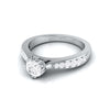 Jewelove™ Rings Beautiful Hidden Hearts 30-Pointer Platinum Solitaire Engagement Ring with Accent Diamonds JL PT G-107