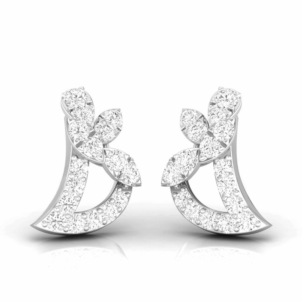 Jewelove™ Earrings SI IJ Beautiful Platinum Diamond Earrings for Women JL PT E OLS 37