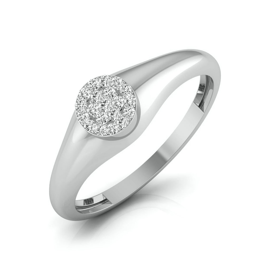 Jewelove™ Rings SI IJ / Women's Band only Beautiful Platinum Diamond Engagement Ring JL PT LR 7025