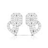 Jewelove™ Earrings SI IJ Beautiful Platinum Earrings with Diamonds for Women JL PT E ST 2008