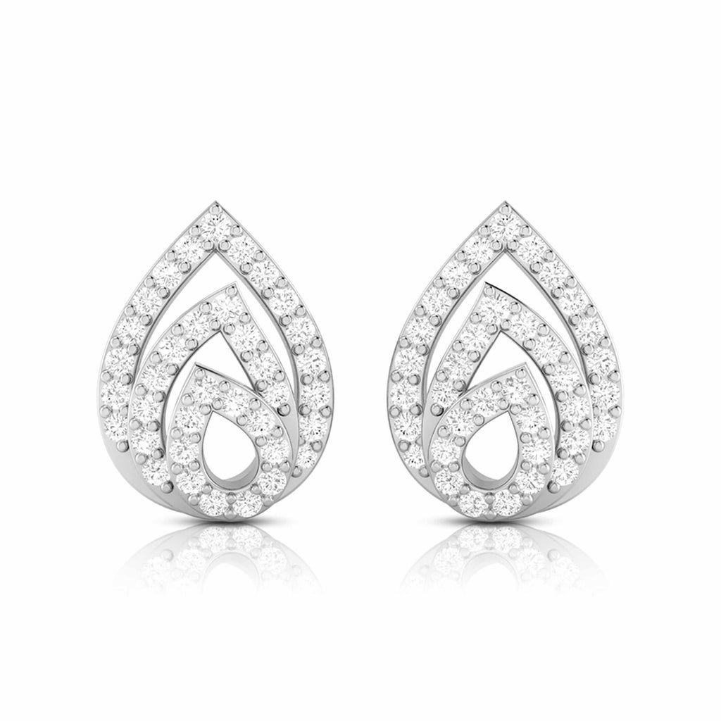 Jewelove™ Earrings SI IJ Beautiful Platinum Earrings with Diamonds for Women JL PT E ST 2021