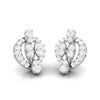Jewelove™ Earrings Beautiful Platinum Earrings with Diamonds for Women  JL PT E ST 2071