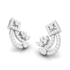 Jewelove™ Earrings Beautiful Platinum Earrings with Diamonds for Women JL PT E ST 2093