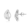 Jewelove™ Earrings Beautiful Platinum Earrings with Diamonds for Women JL PT E ST 2103