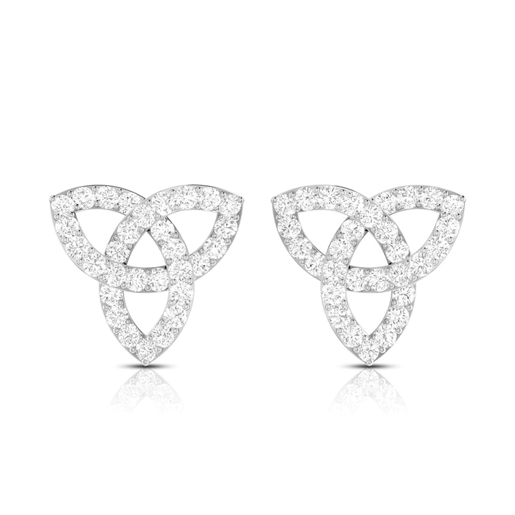 Jewelove™ Earrings SI IJ Beautiful Platinum Earrings with Diamonds for Women JL PT E ST 2104