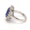 Jewelove™ Rings Beautiful Platinum & Kyanite Ring with Halo Diamonds