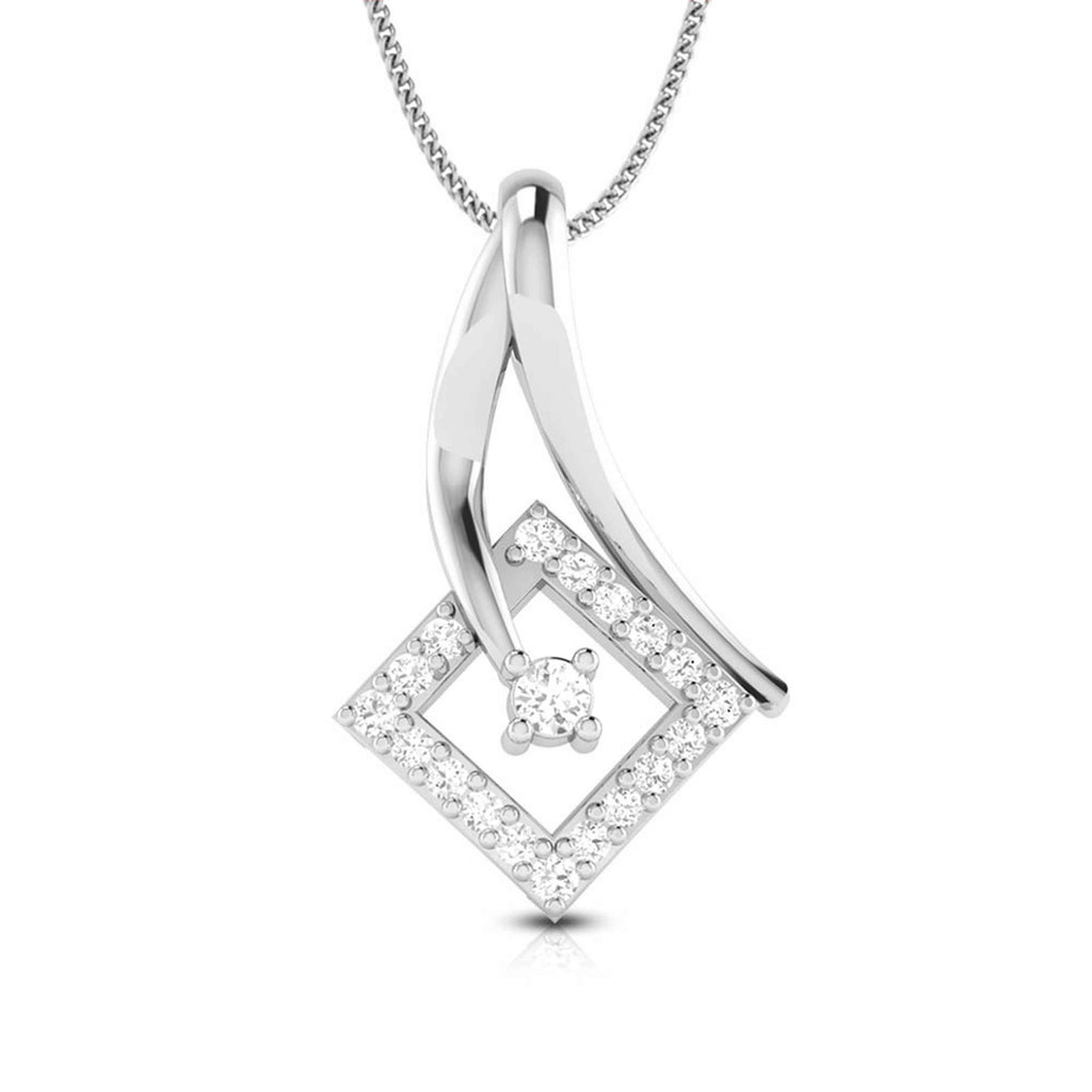 Jewelove™ Pendants & Earrings Pendant only Beautiful Platinum with Diamond Pendant Set  for Women JL PT P 2421