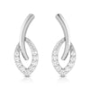 Jewelove™ Pendants & Earrings Beautiful Platinum with Diamond Pendant Set for Women JL PT P 2422