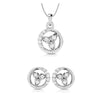 Jewelove™ Pendants & Earrings Pendant Set Beautiful Platinum with Diamond Pendant Set for Women JL PT P 2426