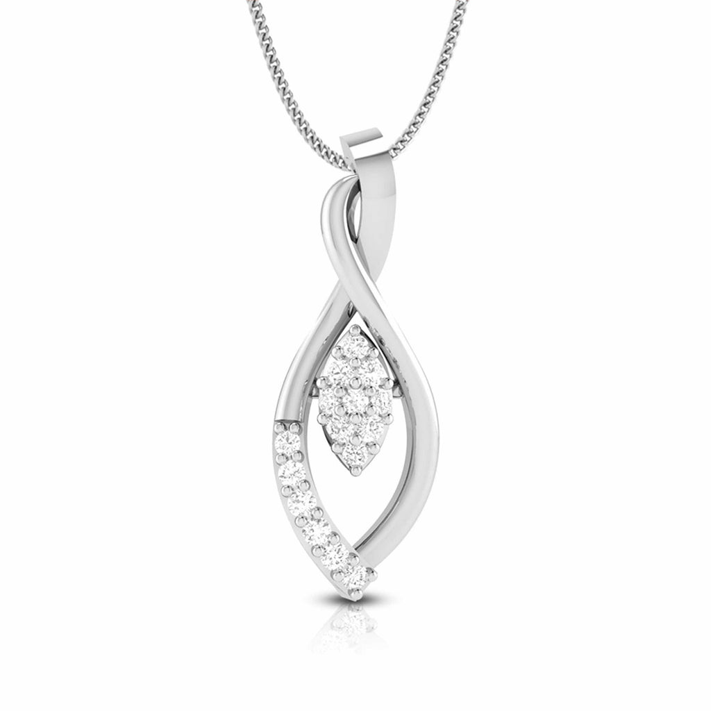 Jewelove™ Pendants & Earrings Pendant only Beautiful Platinum with Diamond Pendant Set for Women JL PT P 2427