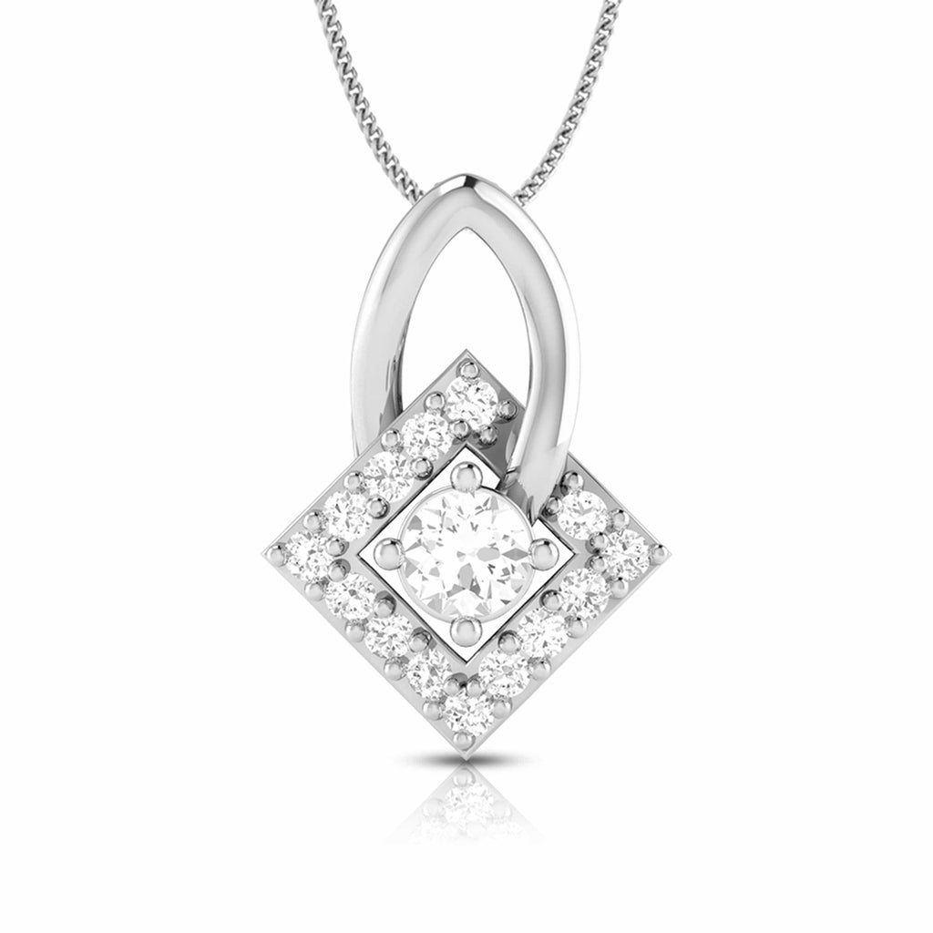 Jewelove™ Pendants & Earrings Pendant only Beautiful Platinum with Diamond Pendant Set for Women JL PT P 2428