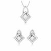 Jewelove™ Pendants & Earrings Pendant Set Beautiful Platinum with Diamond Pendant Set for Women JL PT P 2428