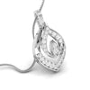Jewelove™ Pendants & Earrings Beautiful Platinum with Diamond Pendant Set  JL PT P 2440