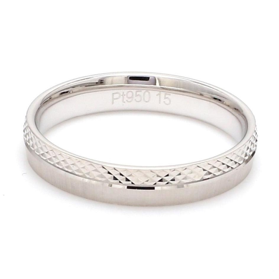 Jewelove™ Rings Better Half Japanese Platinum Rings for Couples JL PT 942