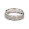 Jewelove™ Rings Beveled Edges Plain Platinum Ring for Men JL PT 616