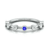 Jewelove™ Rings Blue Sapphire Platinum Diamond Engagement Ring JL PT LR 7020