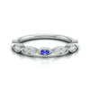 Jewelove™ Rings Blue Sapphire Platinum Diamond Engagement Ring JL PT LR 7021