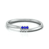 Jewelove™ Rings Blue Sapphire Platinum Diamond Engagement Ring JL PT LR 7024