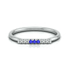Jewelove™ Rings Blue Sapphire Platinum Diamond Engagement Ring JL PT LR 7030