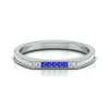 Jewelove™ Rings Blue Sapphire Platinum Diamond Engagement Ring JL PT LR 7032