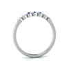 Jewelove™ Rings Blue Sapphire Platinum Diamond Engagement Ring JL PT LR 7037