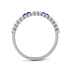 Jewelove™ Rings Blue Sapphire Platinum Diamond Wedding Band JL PT LR 7010
