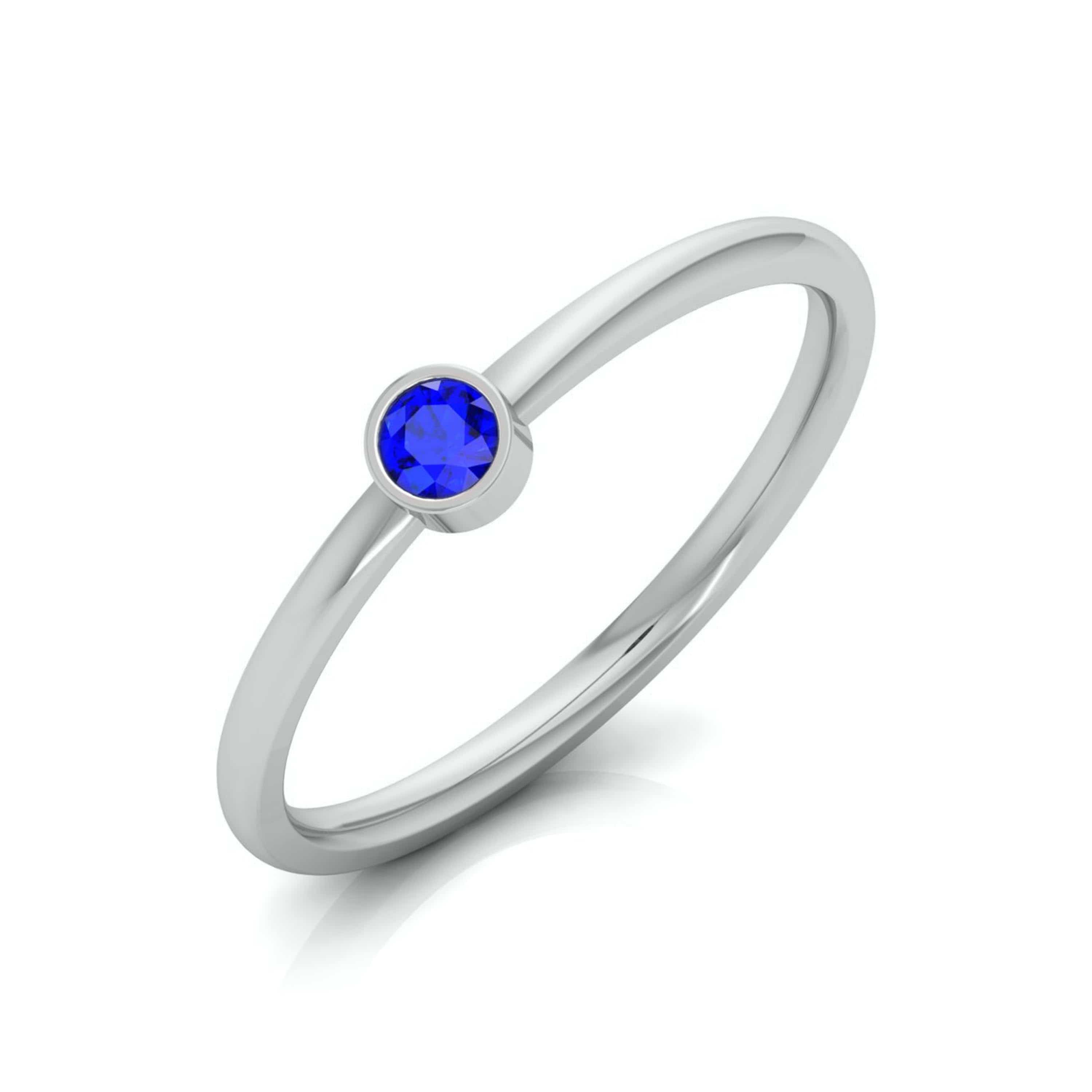Allium Blue Sapphire Ring - Bario Neal