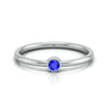 Jewelove™ Rings Women's Band only Blue Sapphire Platinum Engagement Ring JL PT LR 7035