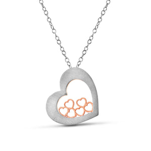 Bouquet of Hearts Pendant Rose Gold JL PT P 215