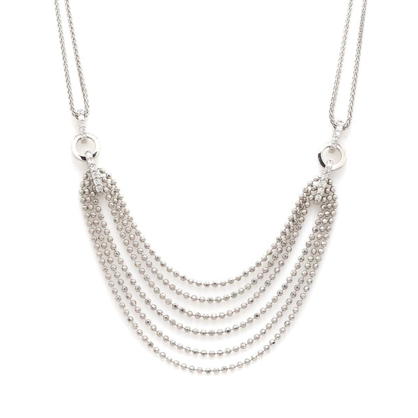 Jewelove™ Pendants & Earrings Necklace only / SI IJ Bridal Platinum Evara Diamond Necklace & Earrings with Diamonds for Women JL PTN 178