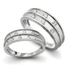 Broad Platinum Love Bands with Diamonds SJ PTO 128 in India
