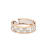 Side View of Platinum & Rose Gold Rings with Single Diamonds for Women JL PT 1121