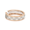 Jewelove™ Rings Chess Couple Rings in Platinum & Rose Gold with Single Diamonds JL PT 1114