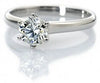 Classic 6 Prong Solitaire Ring made in Platinum SKU 0011 in India