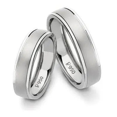 Platinum Couple Rings with Diamonds JL PT 929
