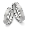 Jewelove™ Rings Both Classic Platinum Love Bands without Diamonds SJ PTO 104