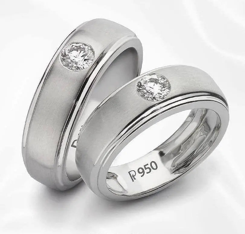 Designer Platinum Couple Rings with Diamonds JL PT 452 | Couple ring  design, Engagement rings couple, Wedding ring designs
